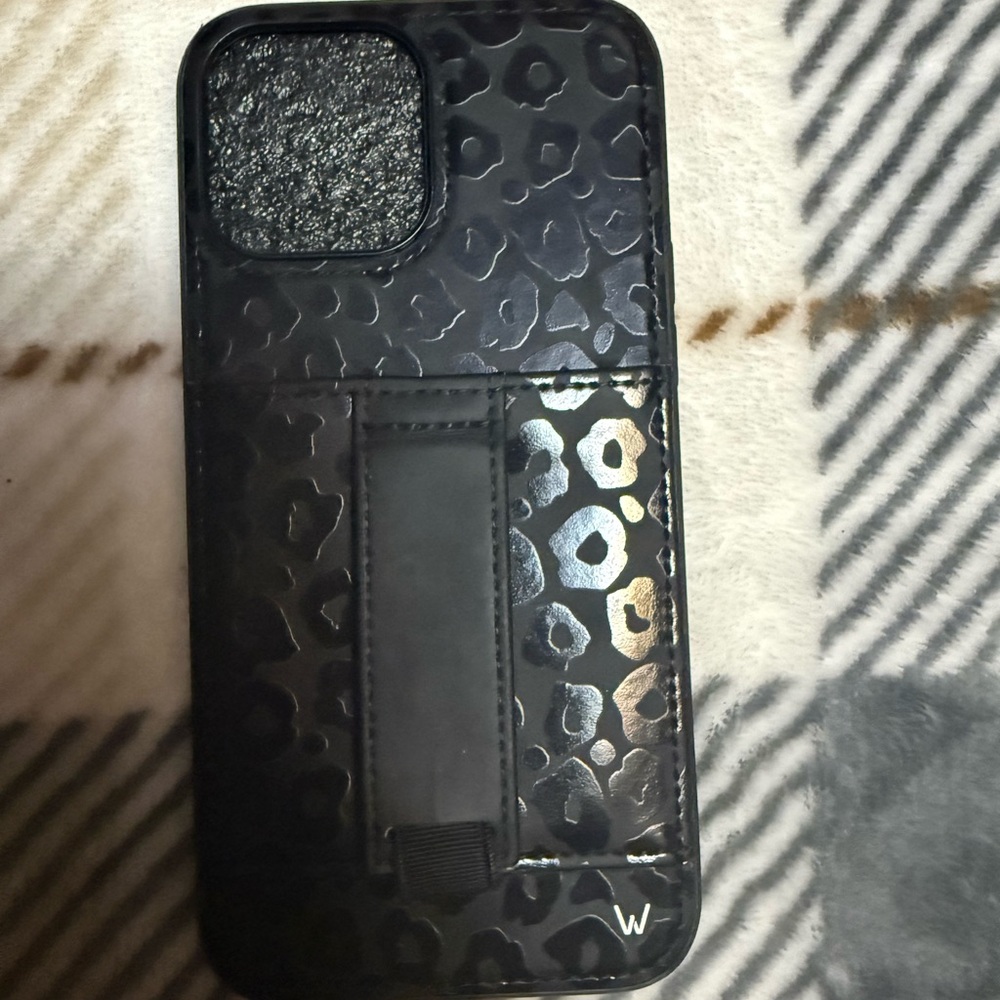 Wallis Black and Silver Leopard Phone Case for iPhone 13 Pro Max